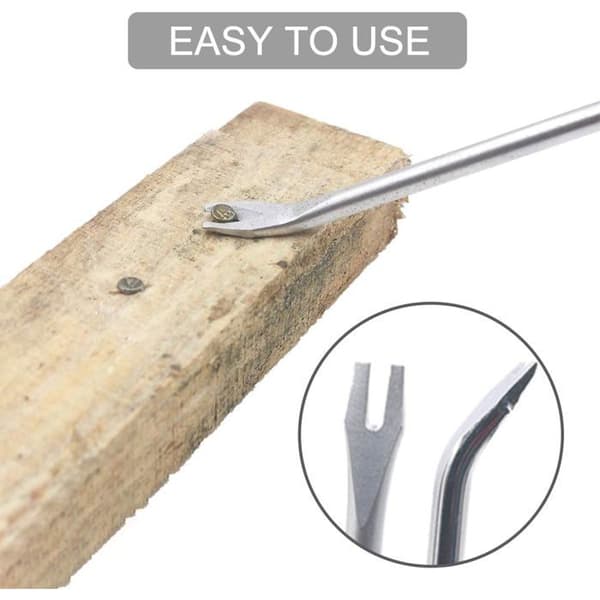 Nail Puller, 3mm U-shaped Screwdriver for Nails, Tacks, Staples and Brackets