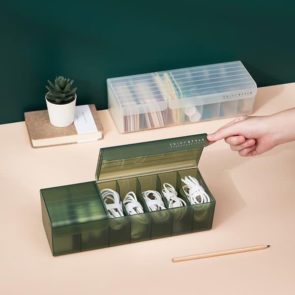 Desktop Charging Cable Storage Box Charger Charging Cable Independent Power Cable Storage Box Finishing