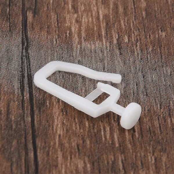 100 stk Hem 6mm Hode Vindusbeslag Gardinskinne Slider med Folder