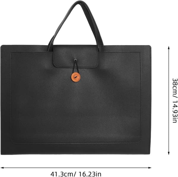 Business Laptop Mappe til 15 tommer computer, PU læder
