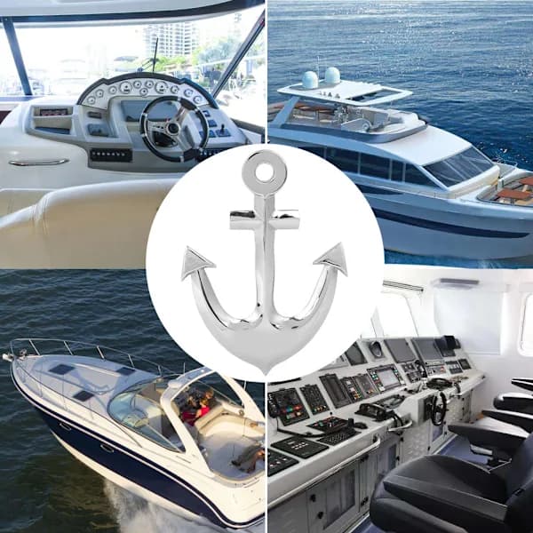 316 Rostfritt Stål Mini Ankar Dekorativ Hårdvara Prydnad för Hem Marin Båt Yacht