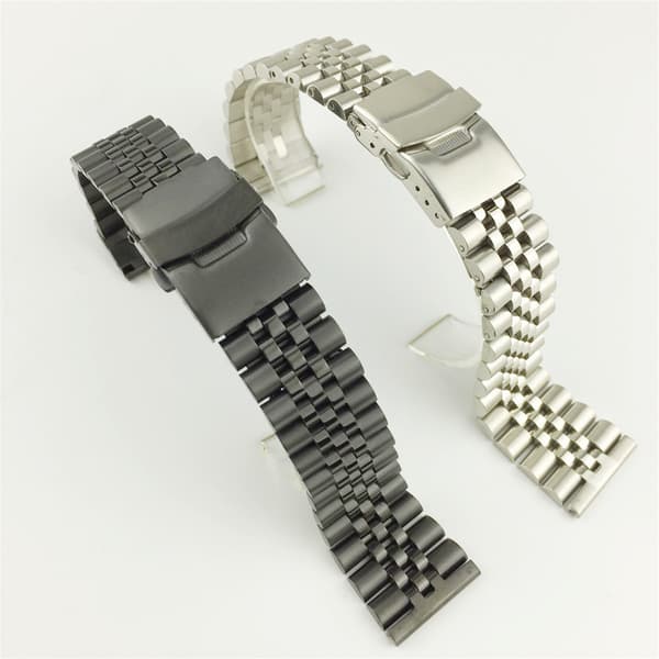 24 mm Sølv Rustfrit Stål Urrem 4 Farve Metal Mesh Armbånd