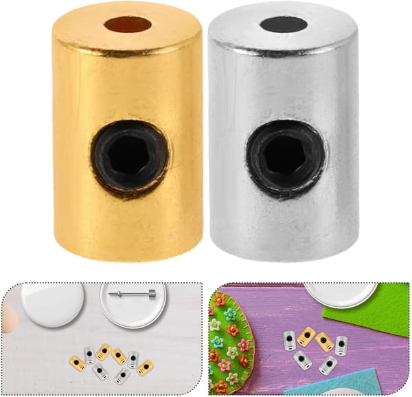 20 stk. højsikkerhedsnålelåse til uniformsnåle med metalmærke Pinback-spænder