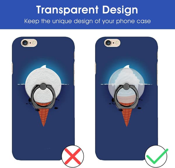 Socket Telefoncover Greb Ringe Holder 2 STK Søde Finger Kickstand Mobiltelefon Tilbehør Stand Folde Roterbar
