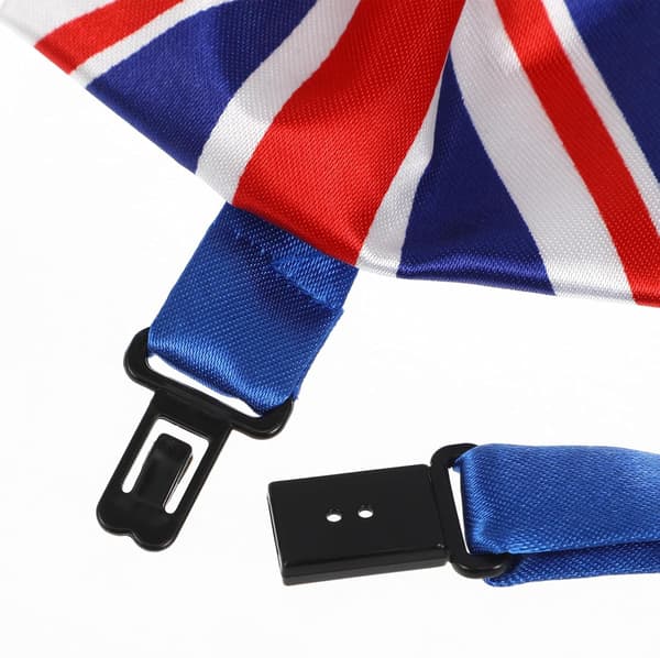 2 stk. amerikansk flagg sløyfe for menn, polyester, festivalfest
