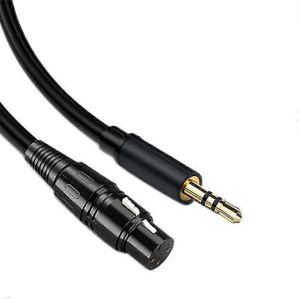 3,5 til XLR Hun til XLR Mikrofonforstærker Højttaler Lydkabel 3,5mm til XLR Kabel 2M/6,56Ft