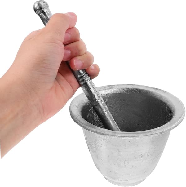 Garlic Grinding Tool Mortar Garlic Press Aluminum Spice Grinder Bowl