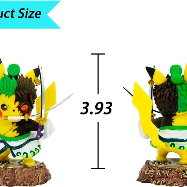 Anime Pikachu Cosplay Roronoa Zoro Actionfigur One Piece Anime Leketøy KLB