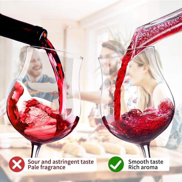 Vindekanterer, helletut, tut, vinlufter, smaksforsterker, dryppsikkert vintilbehør, gave til vinelskere