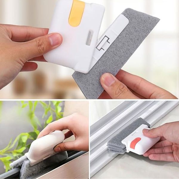 7-piece Window Track Cleaning Brush, Multi-size Brushes, Effective Scrubbing Tool