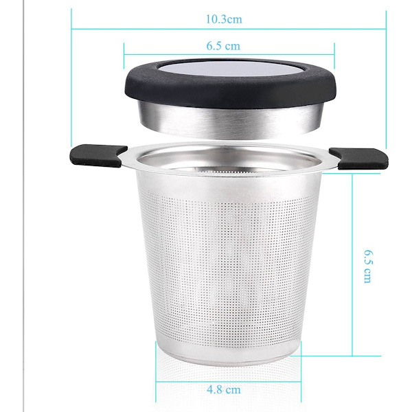 Te-filter i rustfritt stål, teinfuser, tesil med fine hull