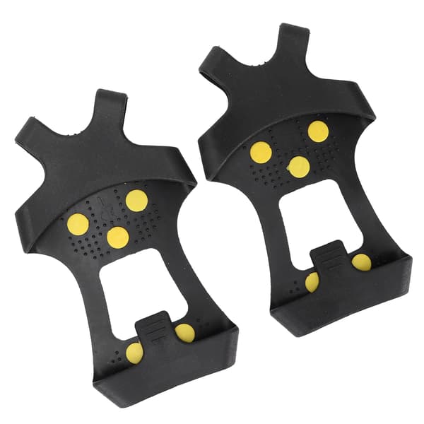 Crampons Anti-Slip 10 Steel Studs Walking Traction Snow Grip Crampons (S (2935))
