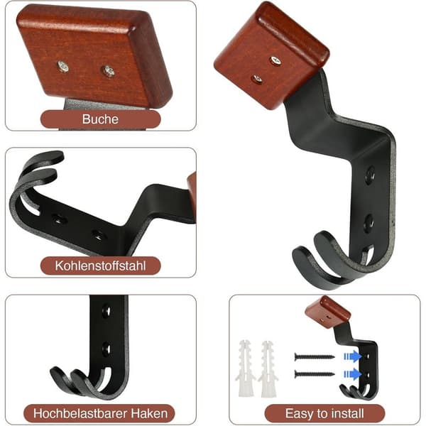 Motorcycle Helmet Holder, Shelf with Hook for Hanging Motorcycle Helmet and Motorcycle Jacket