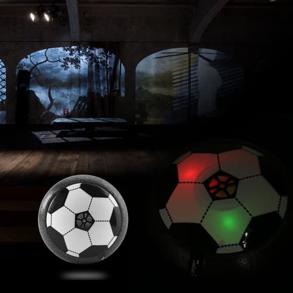Fargerik, batteridrevet, luftflytende LED-fotball KLB