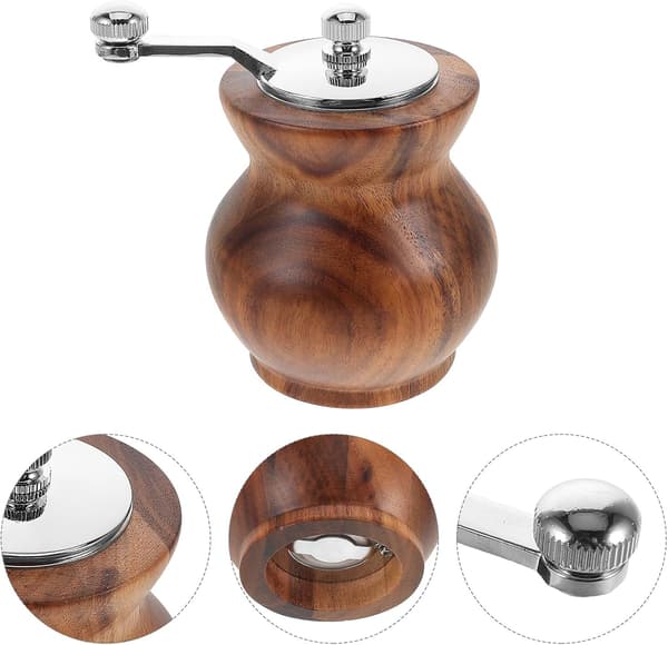 Handdriven pepparkvarn kryddkvarn justerbar malningsprecision