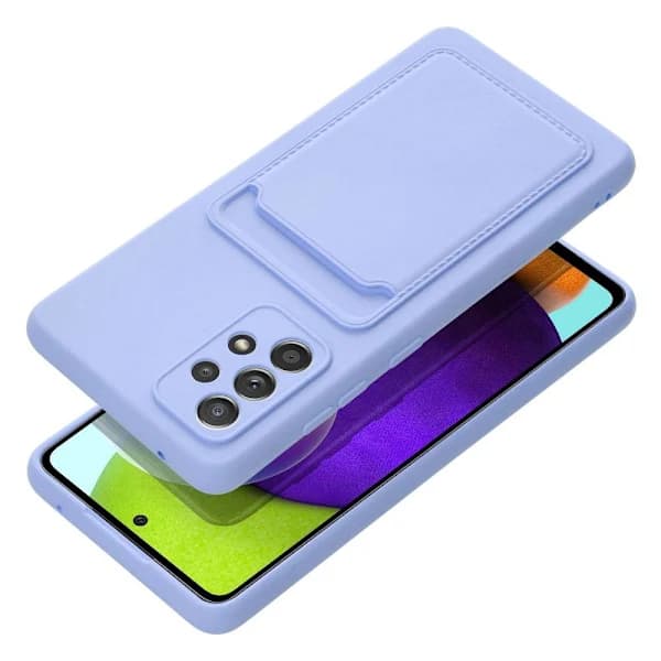 Galaxy A52s/A52 5G/A52 4G Forcell-korttipidikekotelo, violetti 80