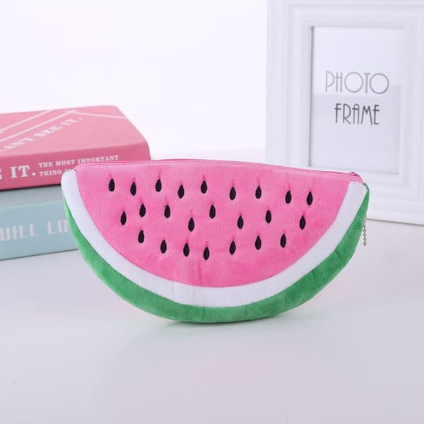 Söt vattenmelon pennfodral med stor kapacitet, rosa KLB
