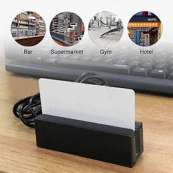 Magnetstribelæser Kortlæser Magnetstribe USB-kort