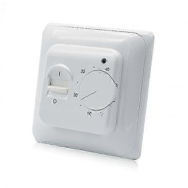 Manual Electric Underfloor Heating Thermostat with AC 220v 16a Probe, Mechanical Underfloor Heating Thermostat Controller [Energy Class A+++]