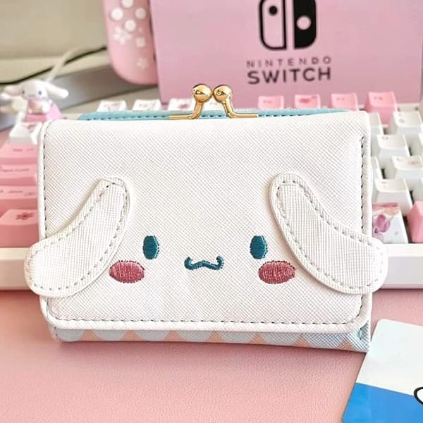 Anime-plånbok - Söt Kawaii-myntficka med dragkedja