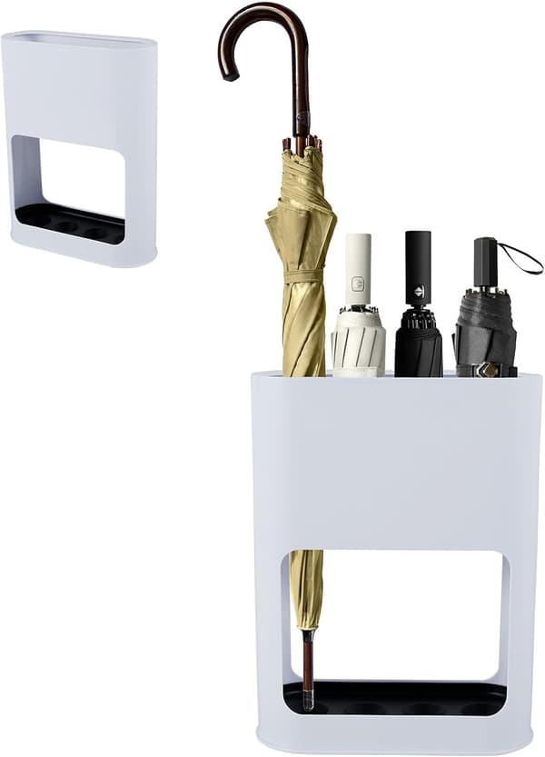 Paraplystativ, avtakbart oppsamlingsbrett Paraplystativ Design Paraplystativ (Hvit) Hvit White