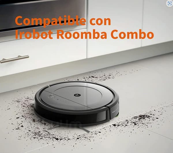 Set of 2 Main Rollers, Central Brush for iRobot Roomba Combo R113