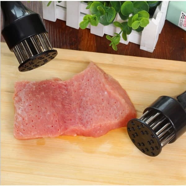Köttmörningsverktyg med ultratunna stålnålar, 2-pack