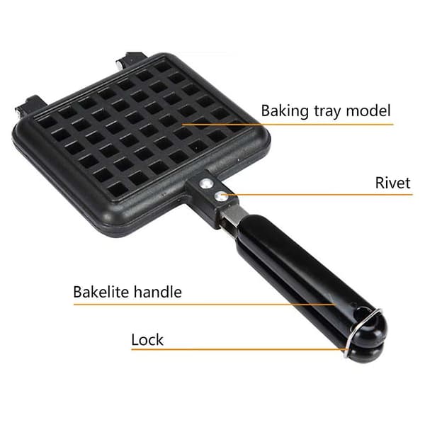 Waffle Iron Cast Iron Base Aluminum Stove Iron Household Kitchen