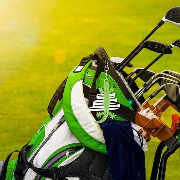 Silikone Golf Tee Holder med Metal Gecko Clip Bærbar Tee Organizer til Mænd Egnet til Golftaske Tilbehør