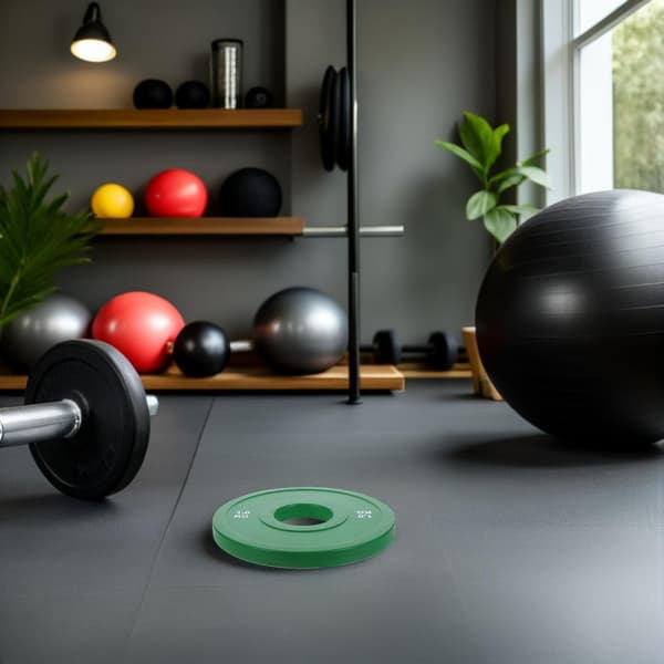 Rubber-Coated 1kg Barbell Weights, Fractional Training Bumper Plates