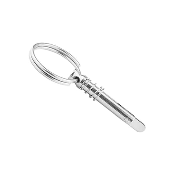 4 stk. lynkoblingsstifter, 1/4 tomme lynkoblingsstift rustfrit stål 316 topstift til Bimini Marine Hardware, sølv, 6.3mm x 42mm