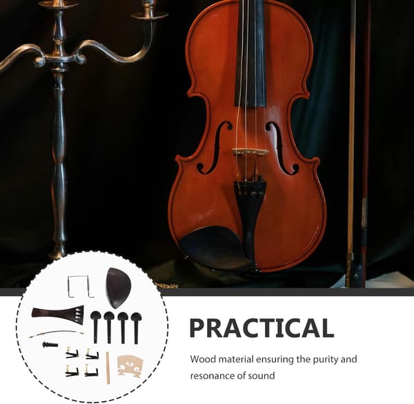 Violin Nem installation Violinister Fremragende resonans til og 4/4 dele Sæt inklusive finstemmere