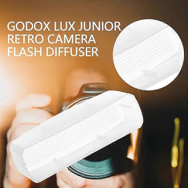 3-farvet flash-diffuser til Godox Lux Junior Retro kameraflash