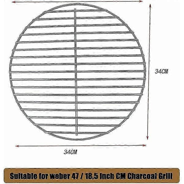 Weber Charcoal Grill 34 cm Diameter with Improved Airflow and Excellent Heat Retention for Long Durability