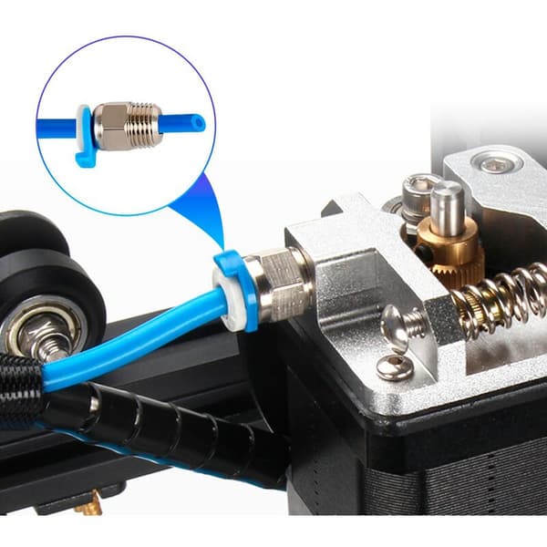 3D-printertilbehør, PC4-M6 PC4-M10 pneumatiske koblinger, PTFE Bowden-rør, til 3V2/3/3 Pro 3D-printer