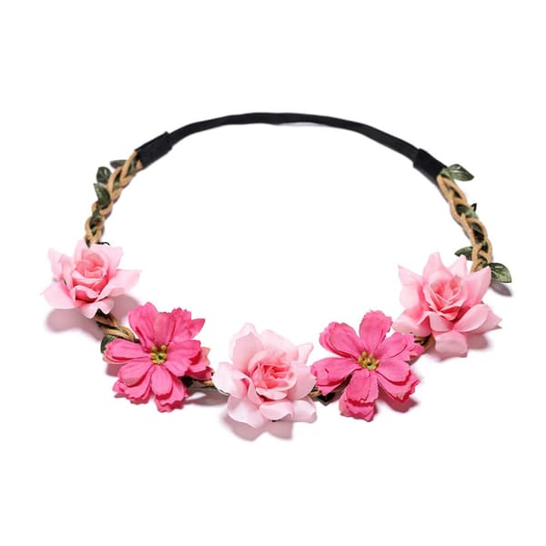 Bröllopsblomsterpannband för kvinnor Charm Blomma Tiara Fest Brud Garla