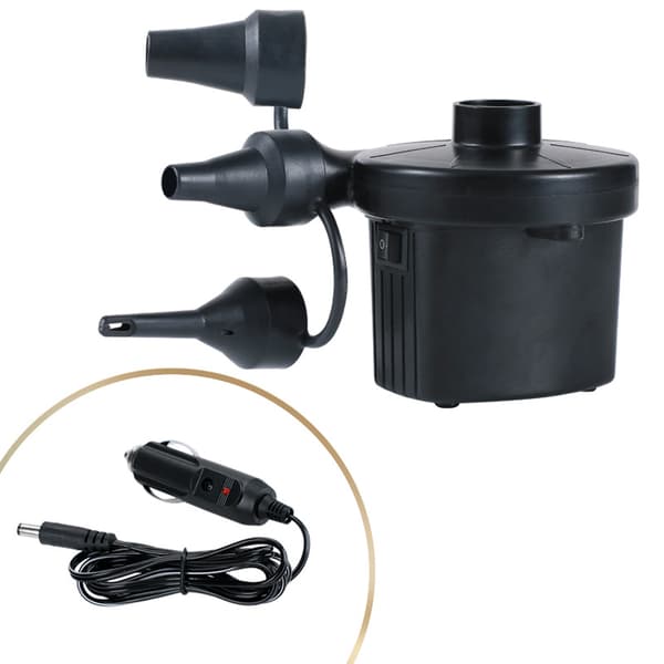 Elektrisk luftpumpe for oppblåsing og tømming, 1 stk svart 220