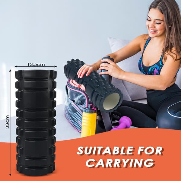 Grid Foam Massage Roller, Muskelmassage Roller, Sportmassage Roller, för Djup Muskelmassage