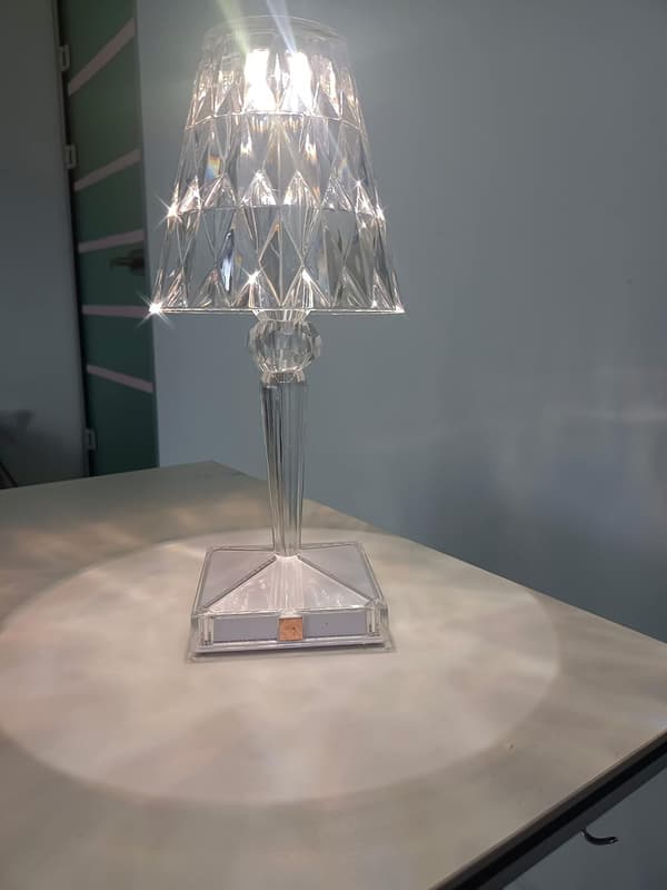 Drøm Krystal Bordlampe / Touch Control Bordlampe 3 Farver Dæmpbar Glas Bordlampe til Soveværelse Kaffe/Bar