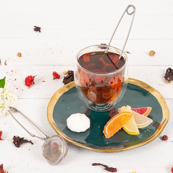 Snap Ball Tesil 3-pakning Teinfuser med håndtak Te Mesh Infuser Snap Ball Sil Tesil Steep Løst Blad Teinfuser Fin Mesh Ball