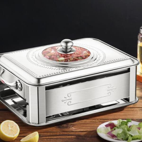 Stainless Steel Pot Lid, Robust Kitchen Equipment and Splash Guard with Large Handle, Keeps Food Warm
