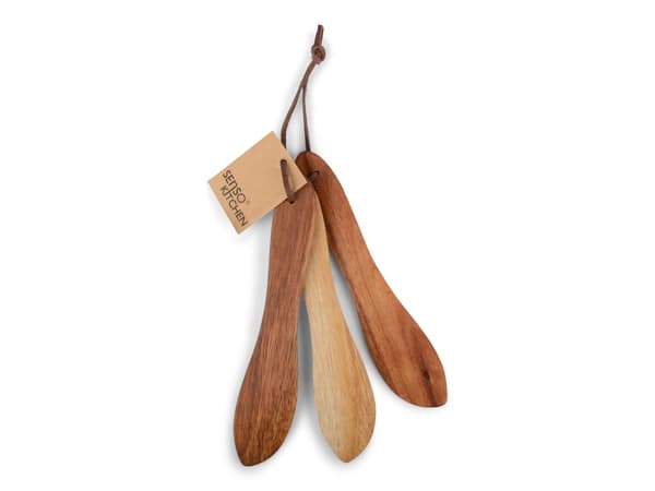Træsmørkniv, 3-pak Akacie Senso Kitchen Brun brown