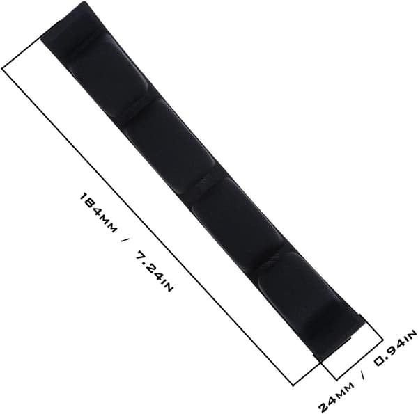 Hodebåndtrekk for hodetelefoner 184x24mm for Sennheiser, svart