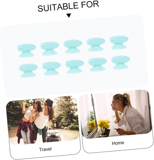 10 stk. silikone læbebørstebeskyttere Makeupbørstebeskyttere til læbepomadeapplikator til rejser og daglig brug