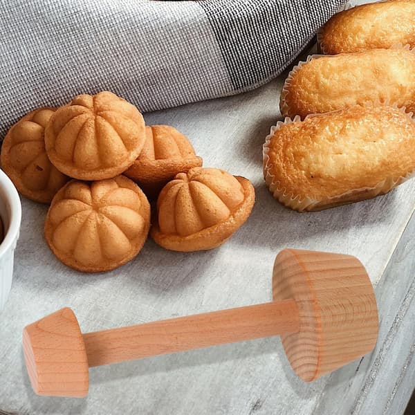 3 stk DIY Æggetærteforme Træ Æggetærteforme Nonstick-belægning Nem Frigørelse Bageforme