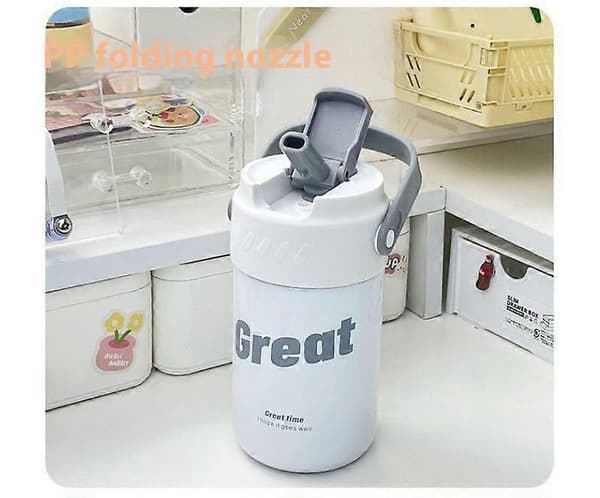 Travel Mugs for Coffee 500ml, Reusable Coffee Cups with Lids - White