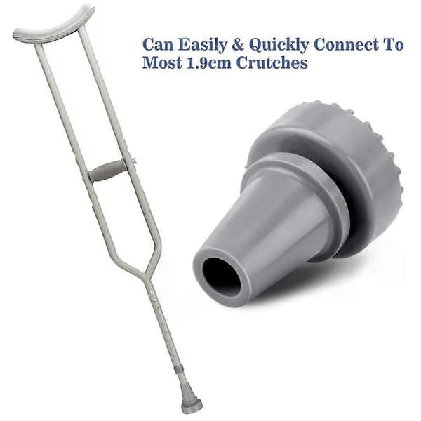 Cane Tip, Heavy Duty Rubber Crutch Tips Non-Slip Walking Stick Foot Pad, 19mm Inner Diameter