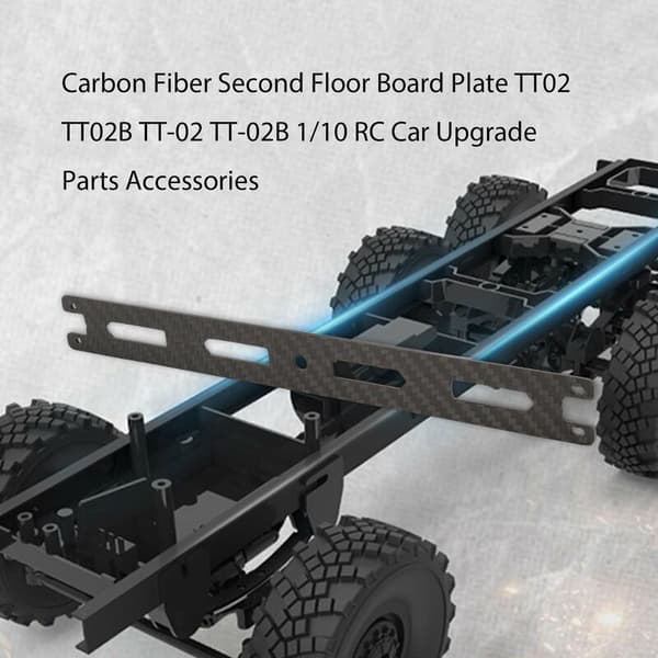 Glasfiberplade til anden sal til TT02 TT02B TT-02 TT-02B 1/10 RC-bil Opgraderingsdele Tilbehør