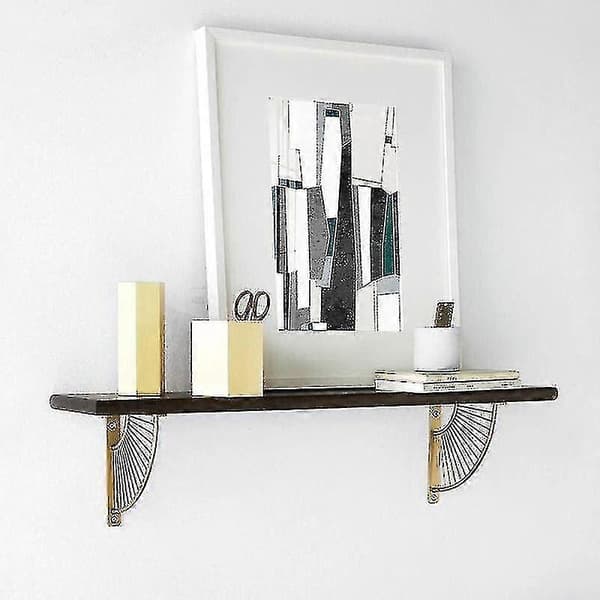 Wall Shelf Bracket, Stainless Steel Console Bracket, Metal Shelf Bracket, Wall Mounted Shelf Bracket, Floating Triangular Bracket, Fan Shape, For Kitc