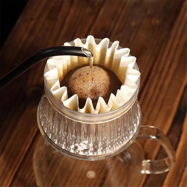 Håndholdt kaffefilterkopp med variabel hastighet, drypp kaffetrakterfilter, flat bunn dryppkopp, kakefilterkopp